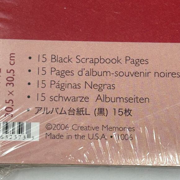 Lot 2 Creative Memories NIP Scrapbook Pages Refills Original 12X12 Black - Picture 4 of 7
